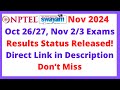 nptel October November 2024 Exams Results Released | Don't Miss