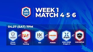 クラロワリーグ アジア2019 シーズン1 Week1 Match4~6