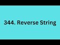 344. Reverse String | LeetCode Using Python