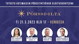 Pörssi-ilta webinaari 21.3.2023