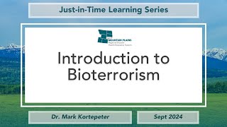 JIT Learning Series | Introduction to Bioterrorism