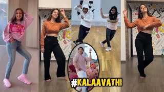 Kalavathi Song Dance Steps By Mahesh Babu Daughter Sitara & Keerthy Suresh | Sarkaru Vaari Paata