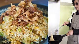 Eat Kitakyushu's famous [garlic meat fried rice] and get strong!