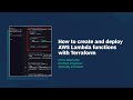How to create and deploy AWS Lambda functions with Terraform