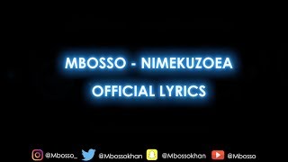Mbosso - Nimekuzoea ( Lyrics)