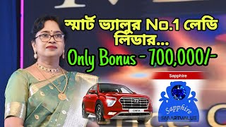 Smart value স্মার্ট ভ্যালুর No.1 লেডি লিডার Mrs. Mahuya Kanjilal/Top lady leader/smartvalue achiever