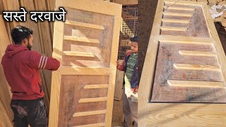 पाइनवुड टीक प्लाई में सस्ते दरवाजे teek wood men door design मेन एंट्री door प्राइस