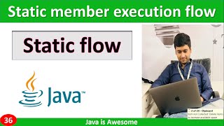 static member execution flow in java with example