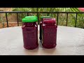 easy and delicious no cook raspberry jam recipe🍇