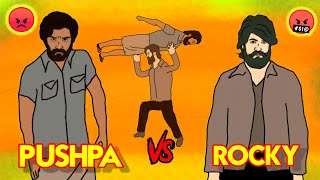 KGF vs PUSHPA ( Rocky Vs pushpa ) KGF chapter 3 funny animation video ( part 1 ) @NikoLandNB
