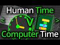 Computer Timescales Mapped onto Human Timescales - Computerphile