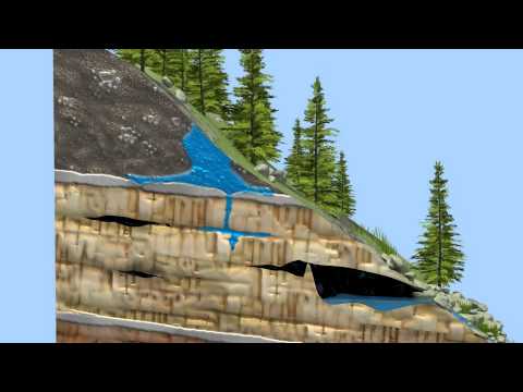 How does water get in caves?