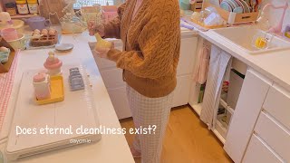 주방 Things that you have to do even you don’t want to do | Non-stop cleaning 🧽 | Kimchi pancake