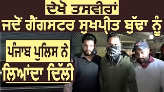 तस्वीरों में देखे कैसे Gangster Sukhpreet Budha को Arminia से Delhi लाई  Punjab Police