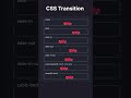 CSS Transition Property | CSS Tricks | CSS Shorts | CSS  #css #js #shorts #viral #popular #subscribe