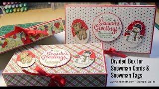 No. 427 - Snowman Box for Cards & Tags - UK Stampin' Up! Independent Demonstrator