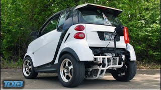 400HP Smart Car is the Ultimate Tuner Troll (Turbo Hayabusa Swapped Smart Car)