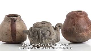 Recuperación de piezas arqueológicas mexicanas.