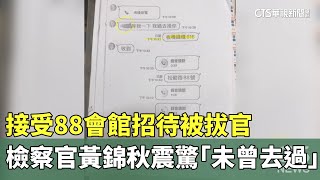 接受88會館招待被拔官　檢察官黃錦秋震驚「未曾去過」｜華視新聞 20250225@CtsTw