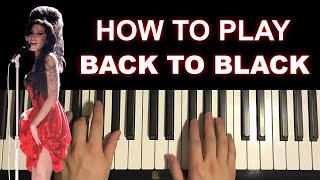 Amy Winehouse - Back To Black (Piano Tutorial Lesson)