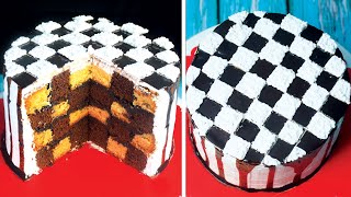 Unique Chess Board Cake Making Tricks - Cake Decorating Ideas - Easy Cake Recipe by Shampa's Kitchen