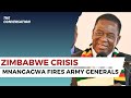 Zimbabwe Crisis: President Mnangagwa Fires Top Army Chiefs as Coup Fears Grow