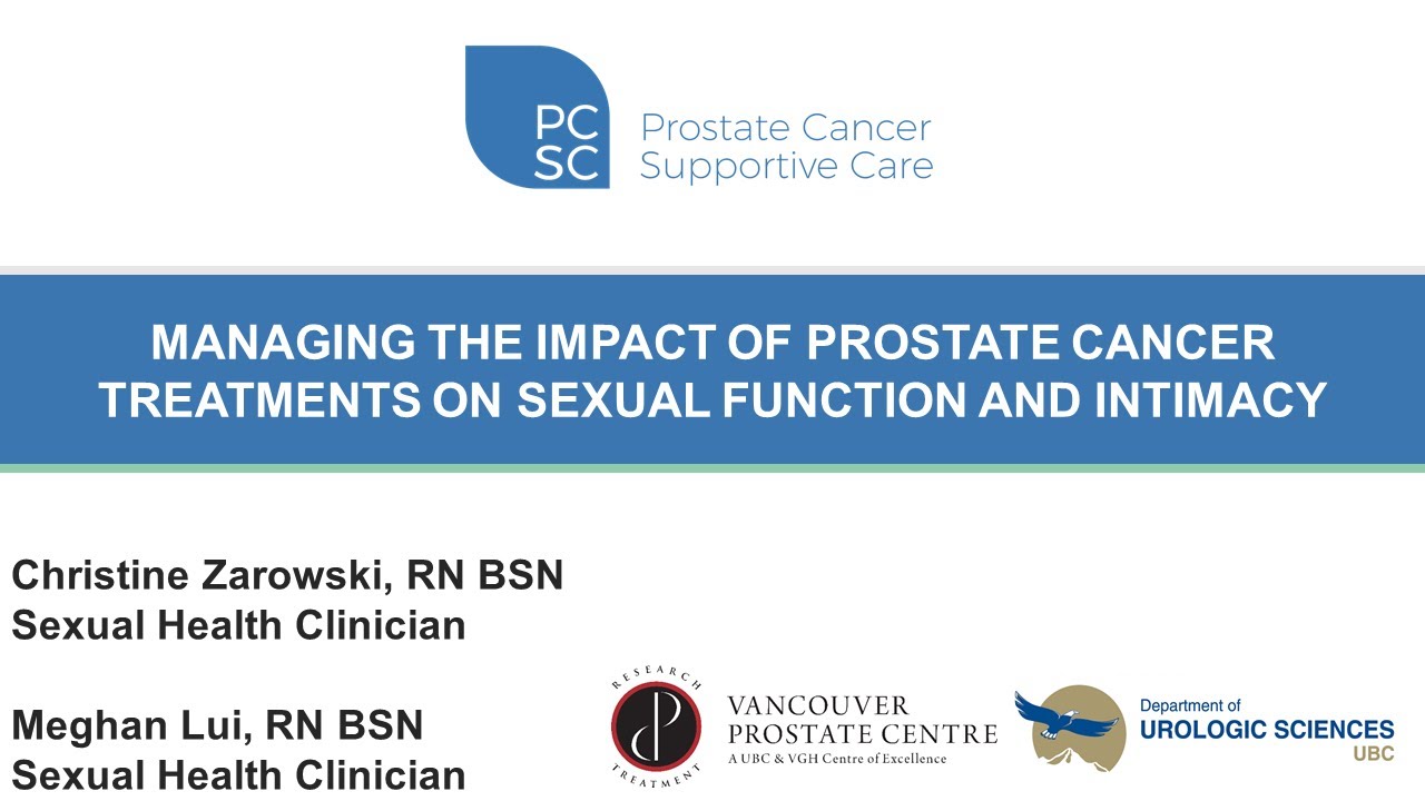 Managing The Impact Of Prostate Cancer Treatments On Sexual Function ...