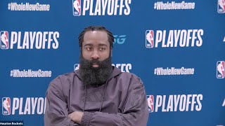 James Harden & Russell Westbrook React To Game 1 Win vs. Lakers | Full Postgame