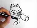 アンパンマンイラスト 　描けたらうれしい！ニャニィちゃんの描き方　ゆっくり編　how to draw　anpanman