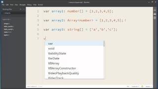 Arrays in TypeScript