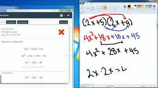 DeltaMath Multiply Binomials