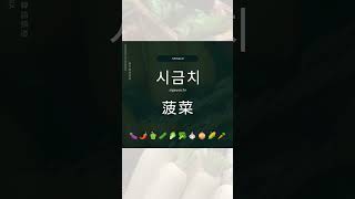 韓文蔬菜 : 60個蔬菜韓文單字｜채소 蔬菜 Vegetable ｜감자 Potato 馬鈴薯｜당근 Carrot  胡蘿蔔｜양파 洋蔥 Onion日常用語｜超實用｜口語｜#韓文 #韓語 #自學