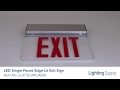 Best Lighting Products LED Single Faced Exit Sign (ELXTEU1RCAEM)