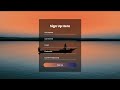 Transparent Sign Up Form using Html  _  Css
