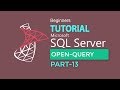 SQL SERVER 2017  PART-13: OPEN QUERY