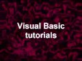 VB6 tutorial #1: hello world