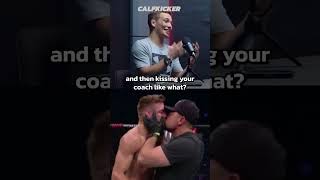 Cameron Saiman on Dricus Du Plessis kissing his coach