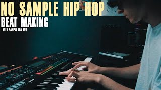 Raw Hip Hop Beat Making with No Sample | Roland JUPITER 50 & Maschine MK3 | Underground Boom Bap