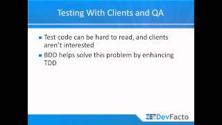 More Unit Testing (Answering Questions, Specflow)