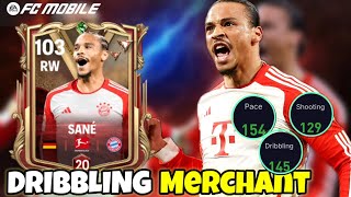 DYNASTIES 99 RW LEROY SANE IS A DRIBBLING MERCHANT IN H2H IN FC MOBILE!!🥶#fcmobile