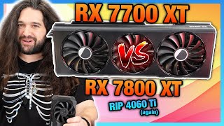 AMD RX 7700 XT GPU Review & Benchmarks vs. 7800 XT, 6800 XT, RTX 4060 Ti, & More