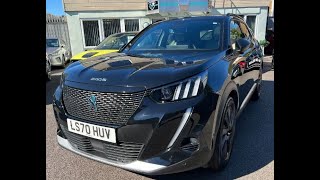 Electric Cars London-BLACK PEUGEOT 2008 GT EV