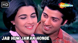 Jab Hum Jawan Honge | Sunny Deol, Amrita Singh | Lata Mangeshkar Hit Love Songs | Betaab Songs