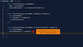 Lesson 10-3 ArrayLists in a Class (Introductory Java Programming for AP Computer Science A)