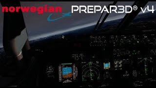 P3Dv4.4 | Challenging Circle to land Approach at Bergen w/ Heavy Metal Pilot