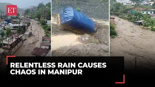 Manipur: Relentless rains wreak havoc; traffic disrupted, rivers swollen, mudslides cause chaos