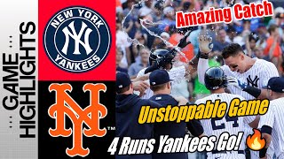 New York Yankees vs New York Mets [4 Runs Yankees Go!] Highlights Today Comeback
