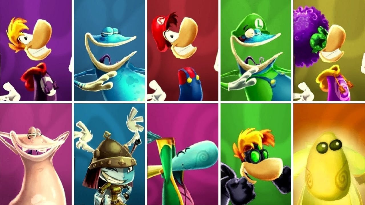 Rayman Legends Definitive Edition - All Characters - YouTube