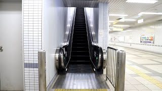 【三菱製】南ウッディタウン駅ホーム　昇りエスカレーター