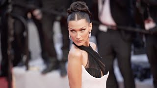 The beautiful Bella Hadid on the red carpet in Cannes